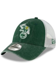 New Era Oakland Athletics Cooperstown Trucker 9FORTY Adjustable Hat - Green