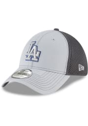 New Era Los Angeles Dodgers Mens Grey Grayed Out Neo 39THIRTY Flex Hat