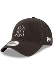 New Era New York Yankees White 9TWENTY Adjustable Hat - Black