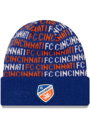New Era FC Cincinnati Chant Baby Knit Hat - Blue