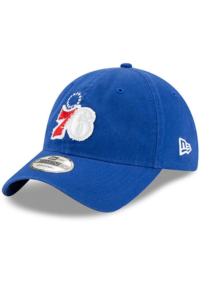 New Era Philadelphia 76ers Blue Rugged 9TWENTY Youth Adjustable Hat