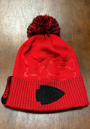 New Era Kansas City Chiefs Red Dart Cuff Pom Tech Mens Knit Hat