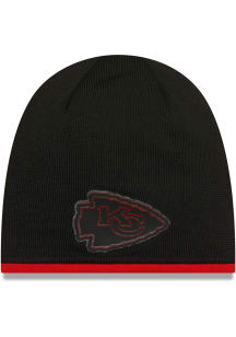 New Era Kansas City Chiefs Black Dart Tech Beanie Mens Knit Hat