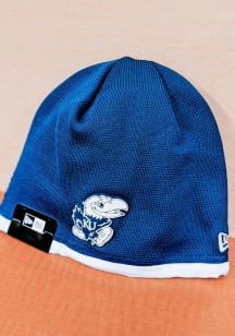 New Era Kansas Jayhawks Blue Dart Tech Beanie Mens Knit Hat