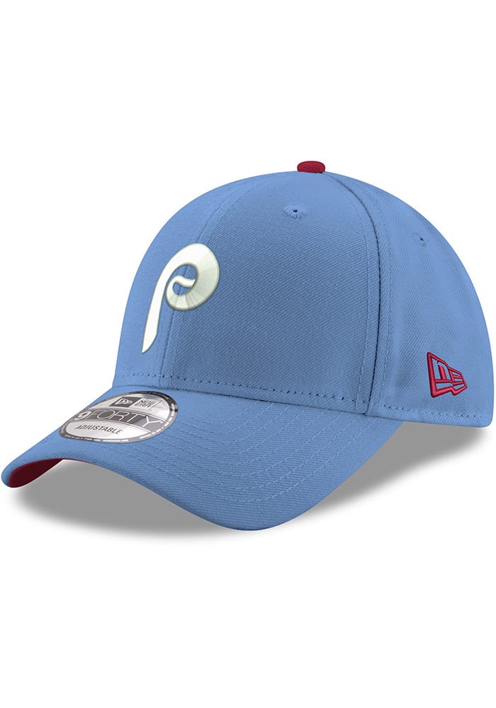 New Era Philadelphia Phillies Retro 9FORTY Adjustable Hat - Light Blue