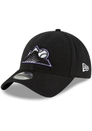 New Era Colorado Rockies Core Classic 9TWENTY Adjustable Hat - Black