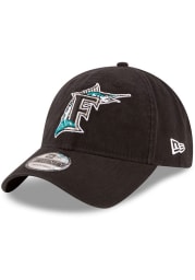 New Era Miami Marlins Core Classic Replica 9TWENTY Adjustable Hat - Black