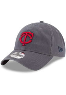 New Era Minnesota Twins Core Classic 9TWENTY Adjustable Hat - Grey