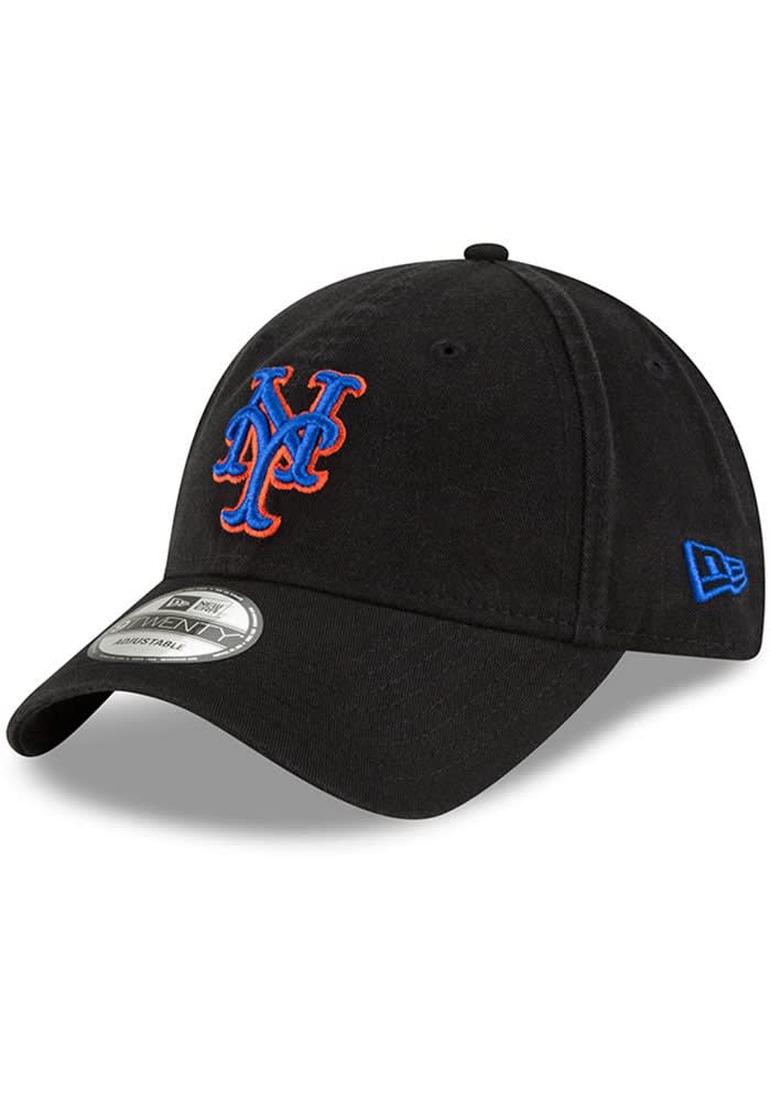 Men's New Era Black New York Mets Fashion Core Classic 9TWENTY Adjustable Hat