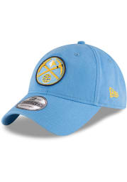 New Era Denver Nuggets Core Classic 9TWENTY Adjustable Hat - Light Blue