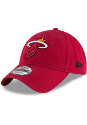 New Era Miami Heat Core Classic 9TWENTY Adjustable Hat - Red