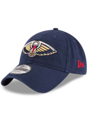 New Era New Orleans Pelicans Core Classic 9TWENTY Adjustable Hat - Navy Blue