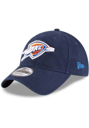 New Era Oklahoma City Thunder Core Classic 9TWENTY Adjustable Hat - Navy Blue