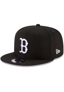 New Era Boston Red Sox Black Basic 9FIFTY Mens Snapback Hat