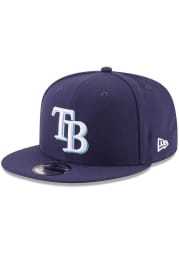 New Era Tampa Bay Rays Navy Blue Basic 9FIFTY Mens Snapback Hat