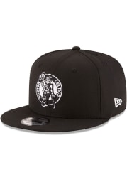 New Era Boston Celtics Black 9FIFTY Mens Snapback Hat