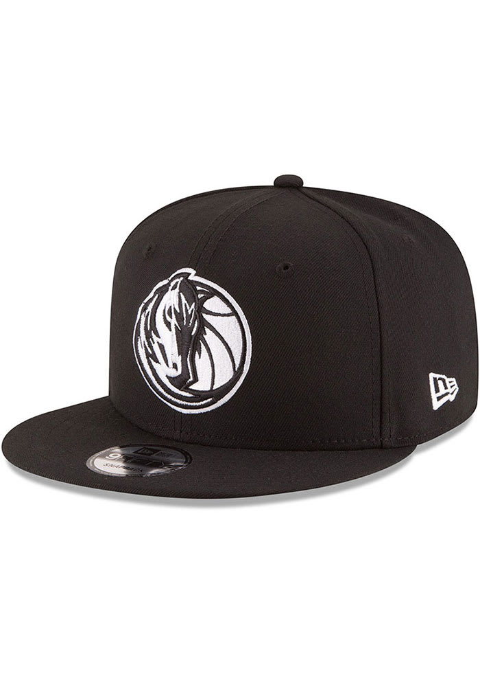 New Era Dallas Mavericks Black 9FIFTY Mens Snapback Hat