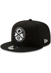 New Era Denver Nuggets Black 9FIFTY Mens Snapback Hat