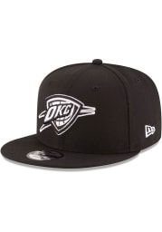 New Era Oklahoma City Thunder Black 9FIFTY Mens Snapback Hat