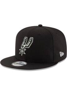 New Era San Antonio Spurs Black 9FIFTY Mens Snapback Hat