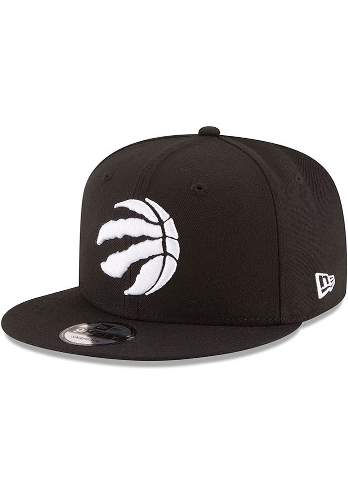 New Era Toronto Raptors Black 9FIFTY Mens Snapback Hat