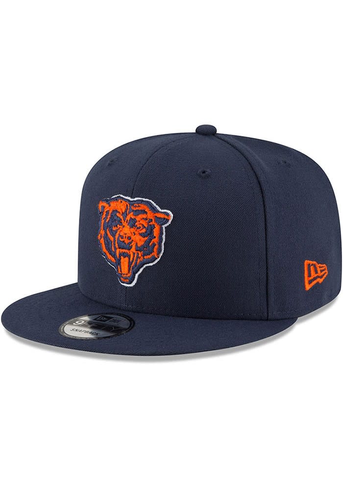 Men's New Era Navy Chicago Bears Outline 9FORTY Snapback Hat