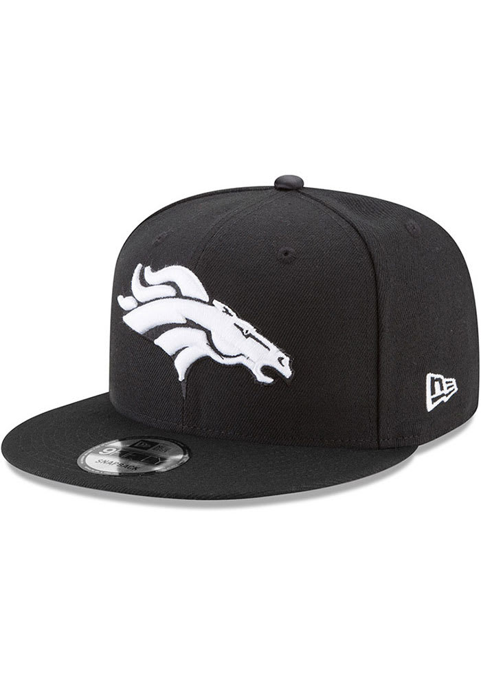 New Era Denver Broncos Black Basic 9FIFTY Mens Snapback Hat