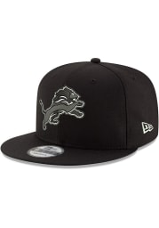 New Era Detroit Lions Black Basic 9FIFTY Mens Snapback Hat