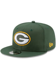 New Era Green Bay Packers Green Basic 9FIFTY Mens Snapback Hat