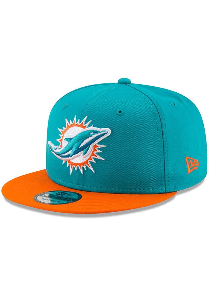 Miami Dolphins AFC White Teal 9Fifty New Era Fits Snapback Hat