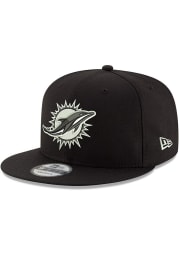 New Era Miami Dolphins Black Basic 9FIFTY Mens Snapback Hat