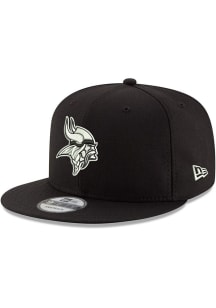 New Era Minnesota Vikings Black Basic 9FIFTY Mens Snapback Hat