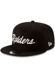 New Era Las Vegas Raiders Black Basic 9FIFTY Mens Snapback Hat