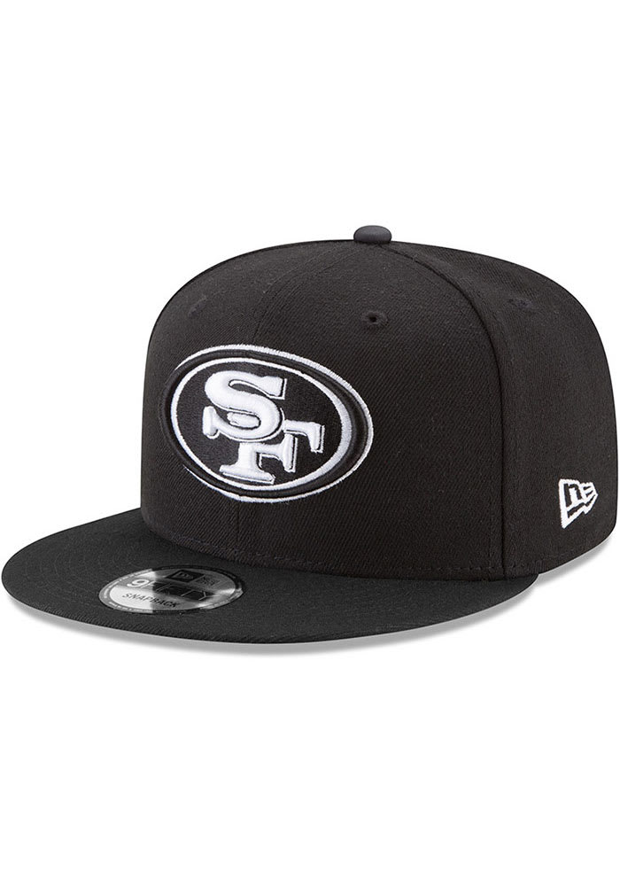 New Era San Francisco 49ers Black Basic 9FIFTY Mens Snapback Hat