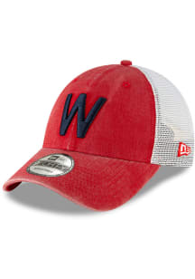 New Era Washington Nationals Cooperstown Trucker 9FORTY Adjustable Hat - Red