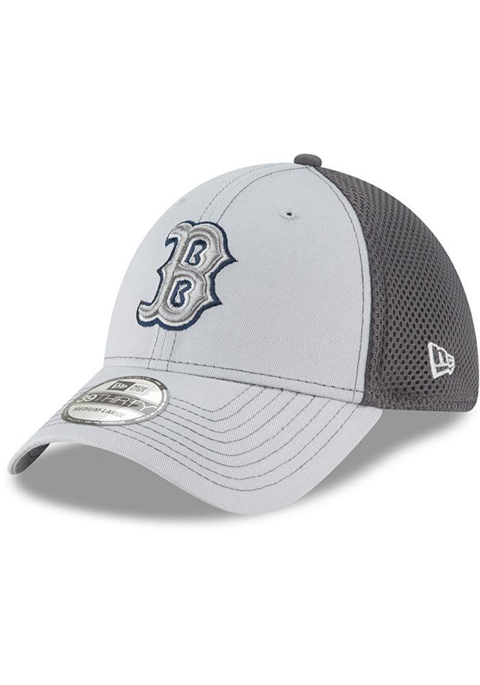 New Era Boston Red Sox Mens Grey Grayed Out Neo 39THIRTY Flex Hat