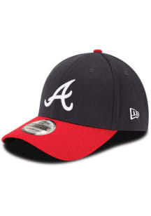 New Era Atlanta Braves Mens Navy Blue Team Classic 39THIRTY Flex Hat