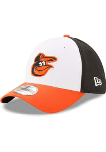 New Era Baltimore Orioles Mens White Team Classic 39THIRTY Flex Hat