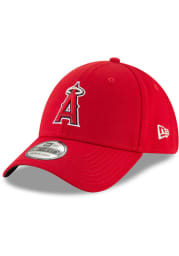 New Era Los Angeles Angels Mens Red Team Classic 39THIRTY Flex Hat