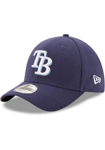 New Era Tampa Bay Rays Mens Navy Blue Team Classic 39THIRTY Flex Hat
