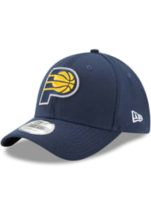 New Era Indiana Pacers Mens Navy Blue Team Classic 39THIRTY Flex Hat