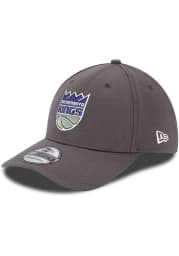New Era Sacramento Kings Mens Grey Team Classic 39THIRTY Flex Hat