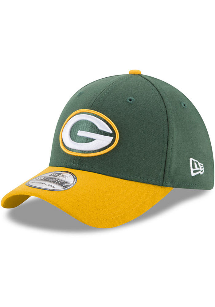New Era Green Bay Packers Mens Green Team Classic 39THIRTY Flex Hat