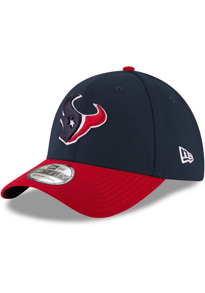 Houston Texans NFL TEAM-BASIC Navy Fitted Hat by New Era