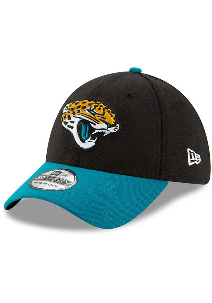New Era Jacksonville Jaguars Mens Black Team Classic 39THIRTY Flex Hat