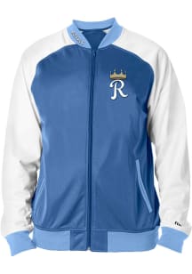 New Era Kansas City Royals Mens Blue Tricot Raglan Track Jacket