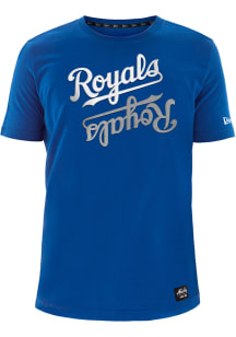 New Era Kansas City Royals Blue Reflection Short Sleeve Fashion T Shirt