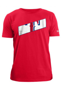 New Era Texas Rangers Red Banner Short Sleeve Fashion T Shirt