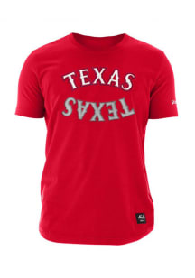 New Era Texas Rangers Red Reflection Short Sleeve Fashion T Shirt
