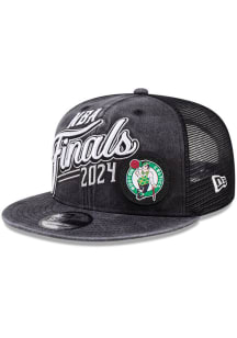 New Era Boston Celtics Black 2024 NBA Finals Locker Room 9FIFTY Mens Snapback Hat